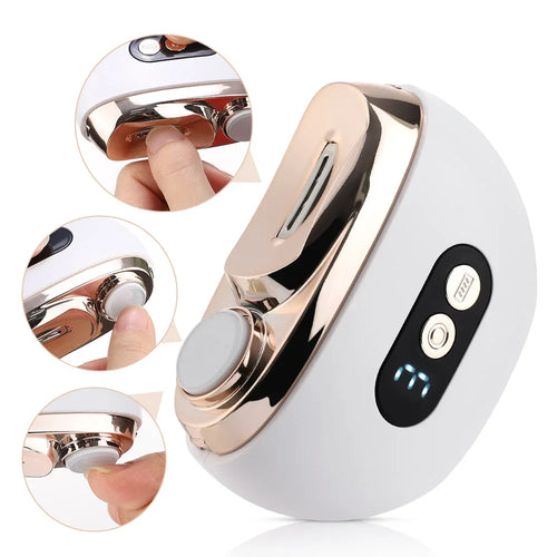 2 in 1 Multi-Functional Electric Nail Trimmer 3 Speed Control Automatic Polished Trimmer Nail Clipper with LED Lighting