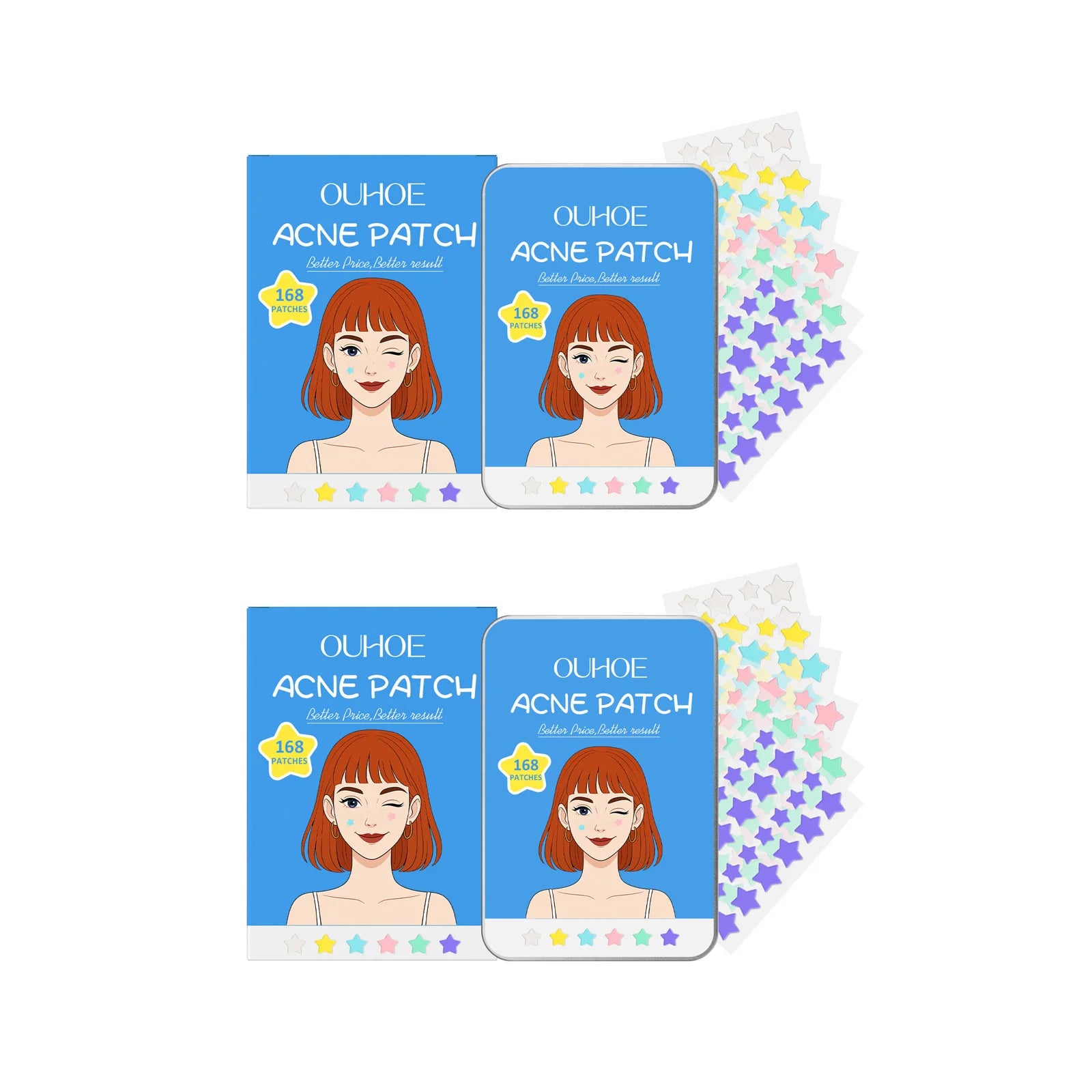 Star Shape Pimple Patches Gentle Clear Invisible Pimple Cover Fade Blemishes Pimple Marks Pimple Healing Sticker Acne Patch