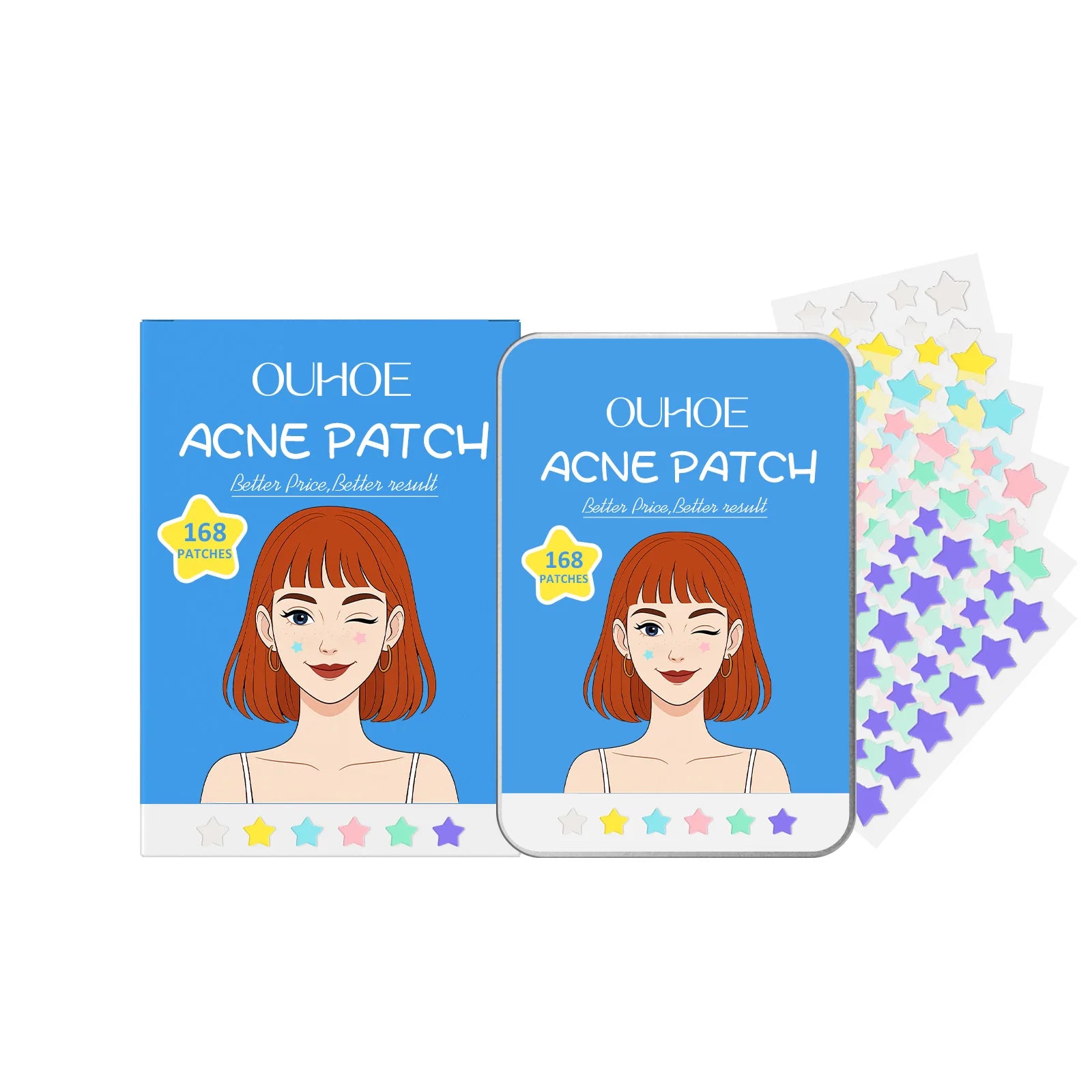 Star Shape Pimple Patches Gentle Clear Invisible Pimple Cover Fade Blemishes Pimple Marks Pimple Healing Sticker Acne Patch