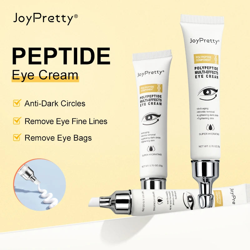 Joypretty Peptide anti Dark Circles Eye Cream Eye Bags Wrinkle Removal Lifting Fine Lines Serum Eye Skin Care Beauty Cosmetics
